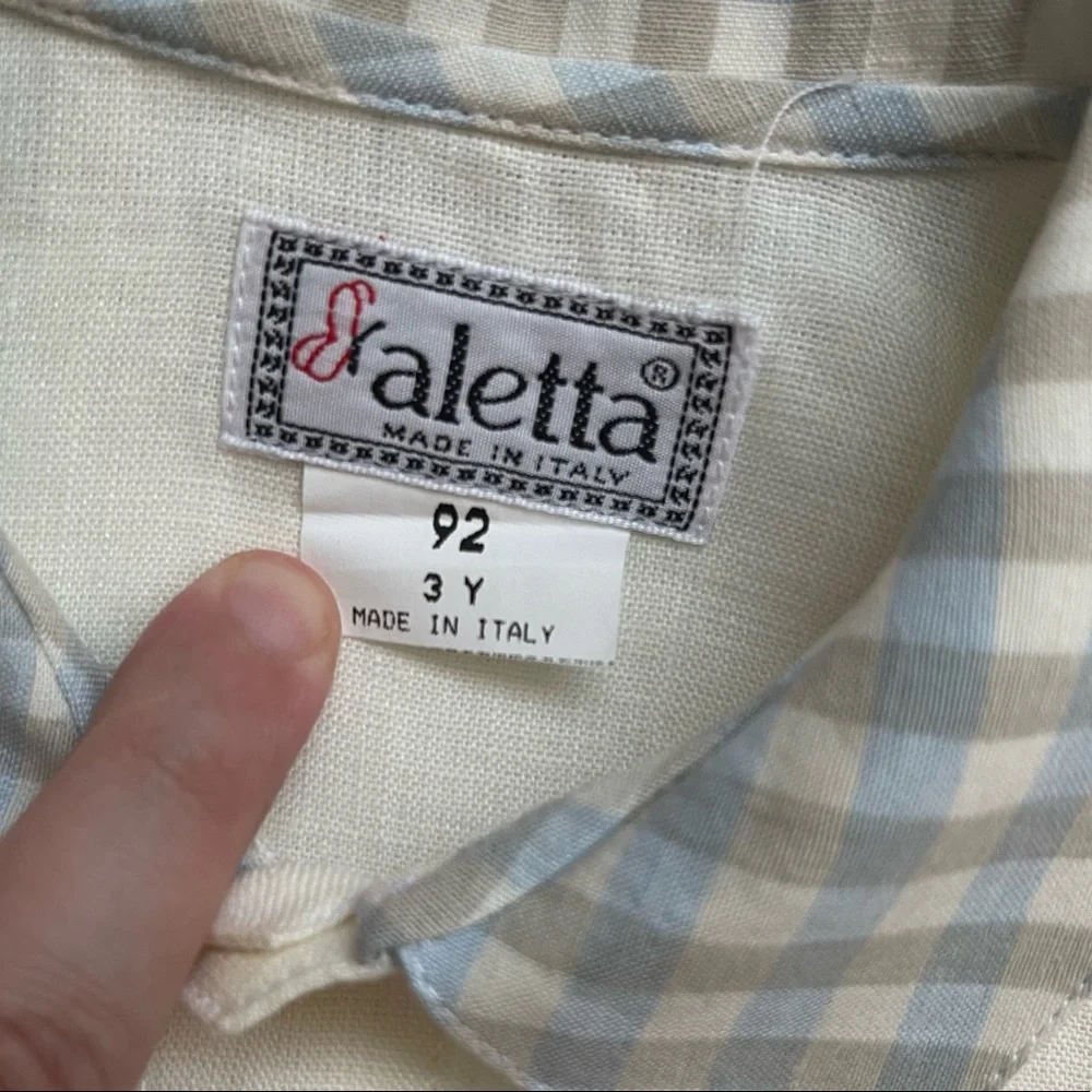 Boys Aletta Italian Two Piece Linen Outift Sz 3 Years